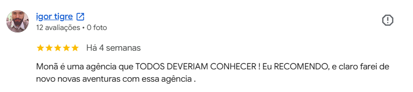 Avaliacao Google Mona Aventuras